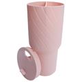 2-Kammer-Silikon-Behälter für Stanley Becher 40oz - BPA-frei - Rosa