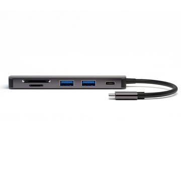 4smarts 6-in-1 USB-C Hub mit DeX Funktion - Weltraum grau