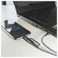 4smarts ComboCord CL USB-C / USB-C und Lightning Kabel - 1.5m - Schwarz