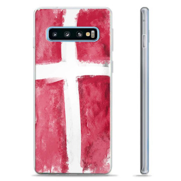 Samsung Galaxy S10+ TPU Hülle - Dänische Flagge