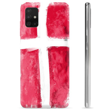 Samsung Galaxy A51 TPU Hülle - Dänische Flagge