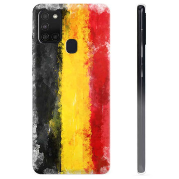 Samsung Galaxy A21s TPU Hülle - Deutsche Flagge