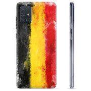 Samsung Galaxy A71 TPU Hülle - Deutsche Flagge