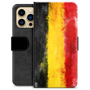 iPhone 13 Pro Max Premium Schutzhülle mit Geldbörse - Deutsche Flagge