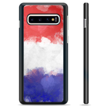 Samsung Galaxy S10 Schutzhülle - Französische Flagge