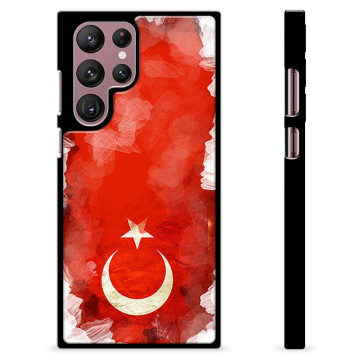 Samsung Galaxy S22 Ultra 5G Schutzhülle - Türkische Flagge