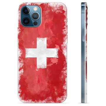 iPhone 12 Pro TPU Hülle - Schweizer Flagge