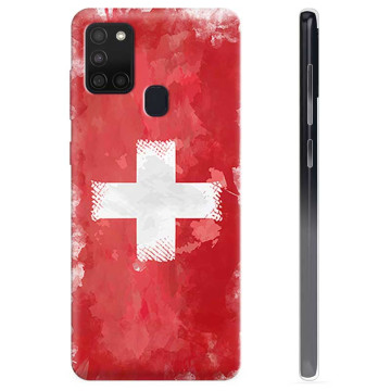 Samsung Galaxy A21s TPU Hülle - Schweizer Flagge