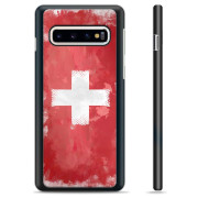 Samsung Galaxy S10 Schutzhülle - Schweizer Flagge