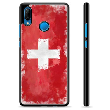 Huawei P20 Lite Schutzhülle - Schweizer Flagge