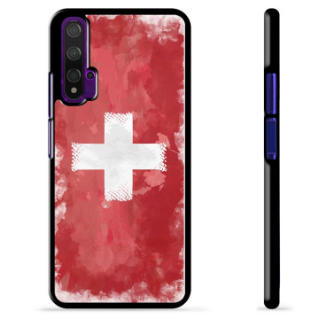 Huawei Nova 5T Schutzhülle - Schweizer Flagge