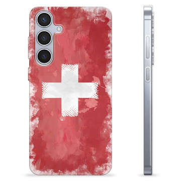 Samsung Galaxy S24+ TPU Hülle - Schweizer Flagge