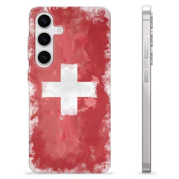 Samsung Galaxy S24 TPU Hülle - Schweizer Flagge