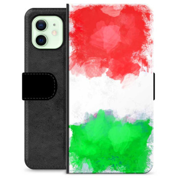 iPhone 12 Premium Schutzhülle mit Geldbörse - Italienische Flagge