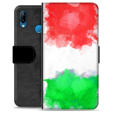 Huawei P30 Lite Premium Schutzhülle mit Geldbörse - Italienische Flagge