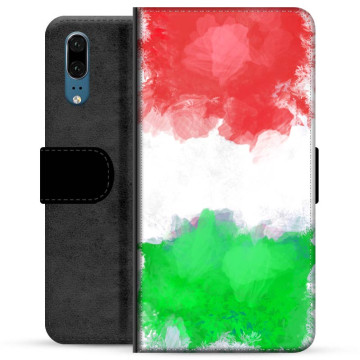 Huawei P20 Premium Schutzhülle mit Geldbörse - Italienische Flagge