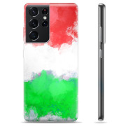 Samsung Galaxy S21 Ultra 5G TPU Hülle - Italienische Flagge