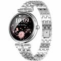 AK73 Damen-Smartwatch mit Strass-Edelstahlarmband