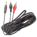 AUX Adapter 2 x Cinch und 3.5mm Anschuluss - 3m