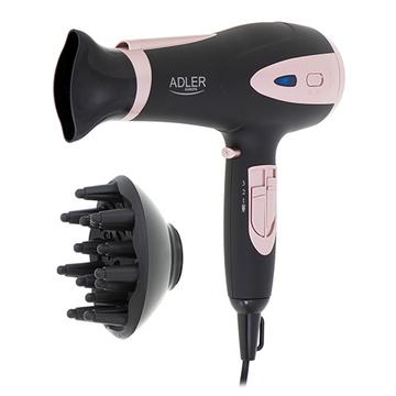 Adler AD 2248 Ionen-Haartrockner mit Diffusor - 2200W - Schwarz