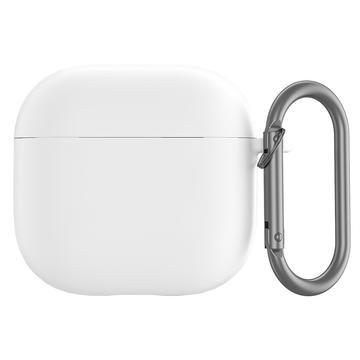 AirPods 4 Silikonhülle mit Karabiner - Weiß