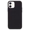 Anti-Fingerabdrücke Matte iPhone 12 Mini TPU Hülle - Schwarz