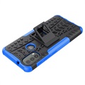 Anti-Rutsch Motorola Moto E20/E30/E40 Hybrid Hülle mit Stand - Blau / Schwarz