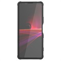 Anti-Rutsch Sony Xperia 1 III Hybrid Hülle mit Stand - Schwarz