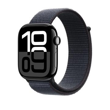 Apple Watch 10 GPS MWWR3QN/A - Aluminium, Ink Sport Loop, 46mm - Tiefschwarz