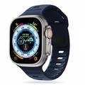 Apple Watch Series Ultra 2/Ultra/10/9/8/SE (2022)/7/SE/6/5/4/3/2/1 Tech-Protect IconBand Line Silikonarmband - 49mm/45mm/44mm/42mm - Navy Blau