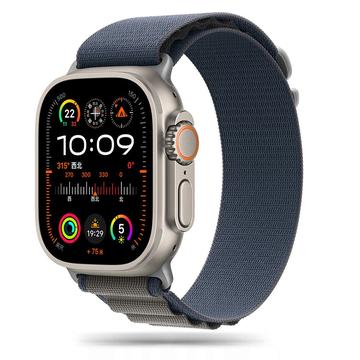 Apple Watch Series Ultra 2/Ultra/10/9/8/SE (2022)/7/SE/6/5/4/3/2/1 Tech-Protect Nylon Pro Armband - 49mm/46mm/45mm/44mm/42mm - Navy / Grau