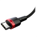 Baseus Cafule USB-C Kabel - 2m - Rot / Schwarz