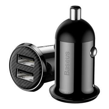 Baseus Grain Pro Dual USB Autoladegerät - 4.8A - Schwarz