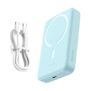 Baseus Magnetic Mini Wireless Power Bank 10000mAh - USB-C 30W, MagSafe-kompatibel - Blau