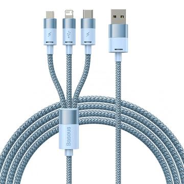 Baseus StarSpeed 3-in-1-Lade- und Datenkabel - 1.2m, 3.5A - Blau