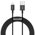 Baseus Superior Series Lightning Kabel - 2m - Schwarz