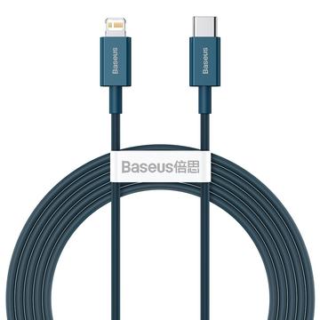 Baseus Superior Serie USB-C / Lightning Kabel - 2m, 20W - Blau