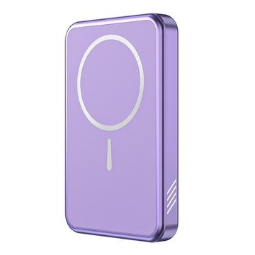 C10 Portable 15W Magnetische Wireless Powerbank 5000mAh - Lila