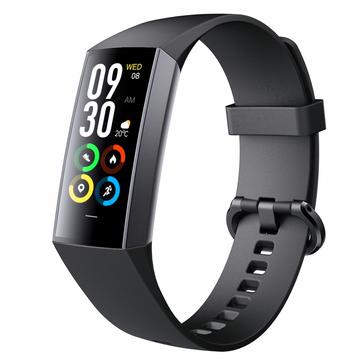 C80 1.1" AMOLED-Bildschirm Körpertemperatur Smart-Armband mit Herzfrequenz, Blutdruck, Blutsauerstoff Überwachung - schwarz