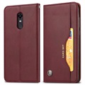 Card Set Serie OnePlus 6T Wallet Schutzhülle - Weinrot