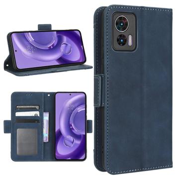 Motorola Edge 30 Neo Wallet Hülle mit Kartenhalter - Blau