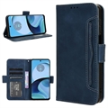 Motorola Moto G14 Wallet Hülle mit Kartenhalter - Blau