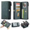 Caseme 2-in-1 Multifunktionale Samsung Galaxy S21 FE 5G Wallet Hülle - Grün