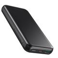 Choetech 18W Power Bank w. USB-A QC, USB-C PD - 10000mAh - Schwarz