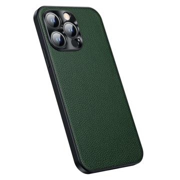 Leder Beschichtet iPhone 14 Pro Hybrid Case