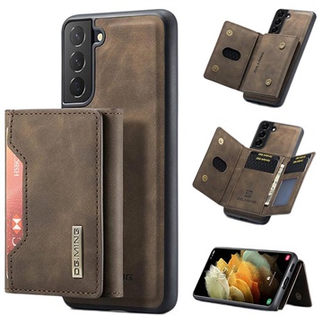 DG.Ming M2 Samsung Galaxy S21 FE 5G Hybrid Case mit Geldbörse - Kaffee