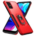 Defender Serie Samsung Galaxy A51 Hybrid Case - Rot