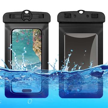 Universelles wasserdichtes Gehäuse mit Doppelverriegelung - 6.5", IPX8 - Schwarz