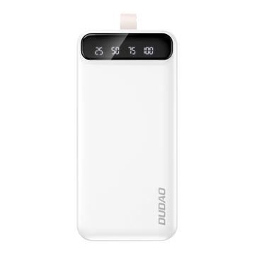 Dudao K8s+ Power Bank 30000mAh - 2x USB / USB-C, LED Licht - Weiß