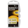 Duracell ActivAir 10/PR70 Hörgerätebatterien - 6 Stück.